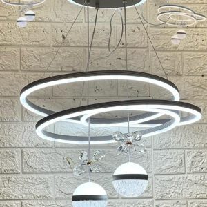 نجفة ليد 3 إضاءة كود 196 إطار لون جراي