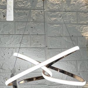 نجفة ليد 3 إضاءة بالريموت كود 103 إطار ذهبي